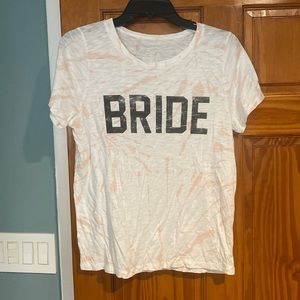 Tie dye Bride tshirt